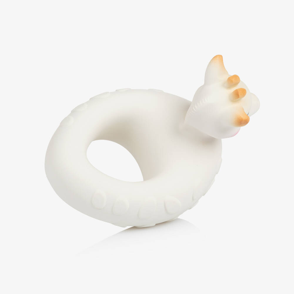 Sophie la Girafe-White Rubber Giraffe Bath Toy (12cm) | Childrensalon Outlet