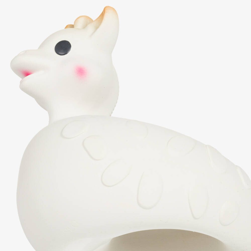 Sophie la Girafe-White Rubber Giraffe Bath Toy (12cm) | Childrensalon Outlet
