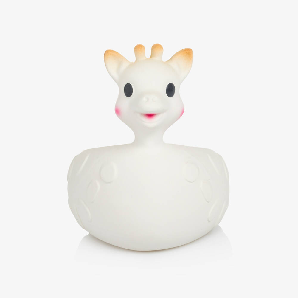 Sophie la Girafe-White Rubber Giraffe Bath Toy (12cm) | Childrensalon Outlet