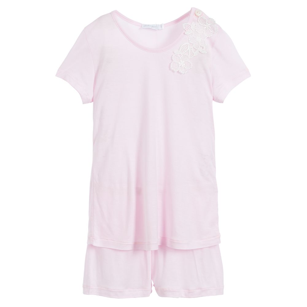 Sottocoperta - Girls Pink Short Pyjamas | Childrensalon
