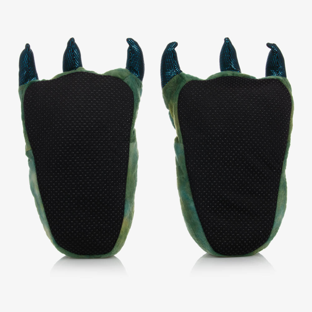 Souza-Boys Cozy Green Dragon Slippers | Childrensalon Outlet