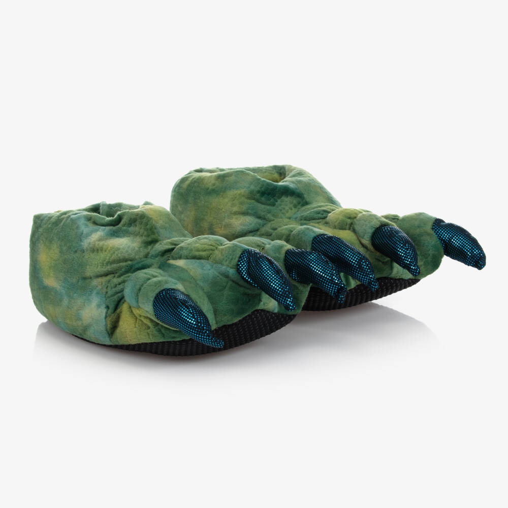 Souza-Boys Cozy Green Dragon Slippers | Childrensalon Outlet