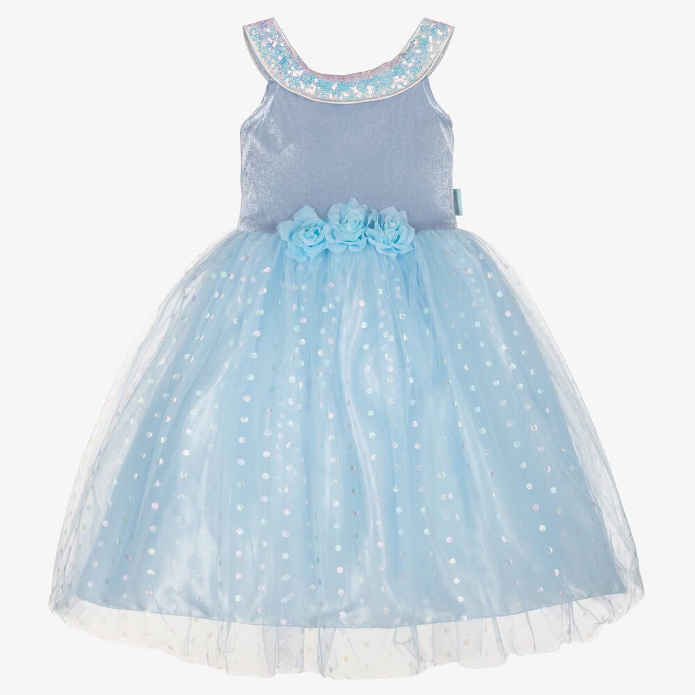 Souza - Girls Blue Dressing-Up Costume | Childrensalon