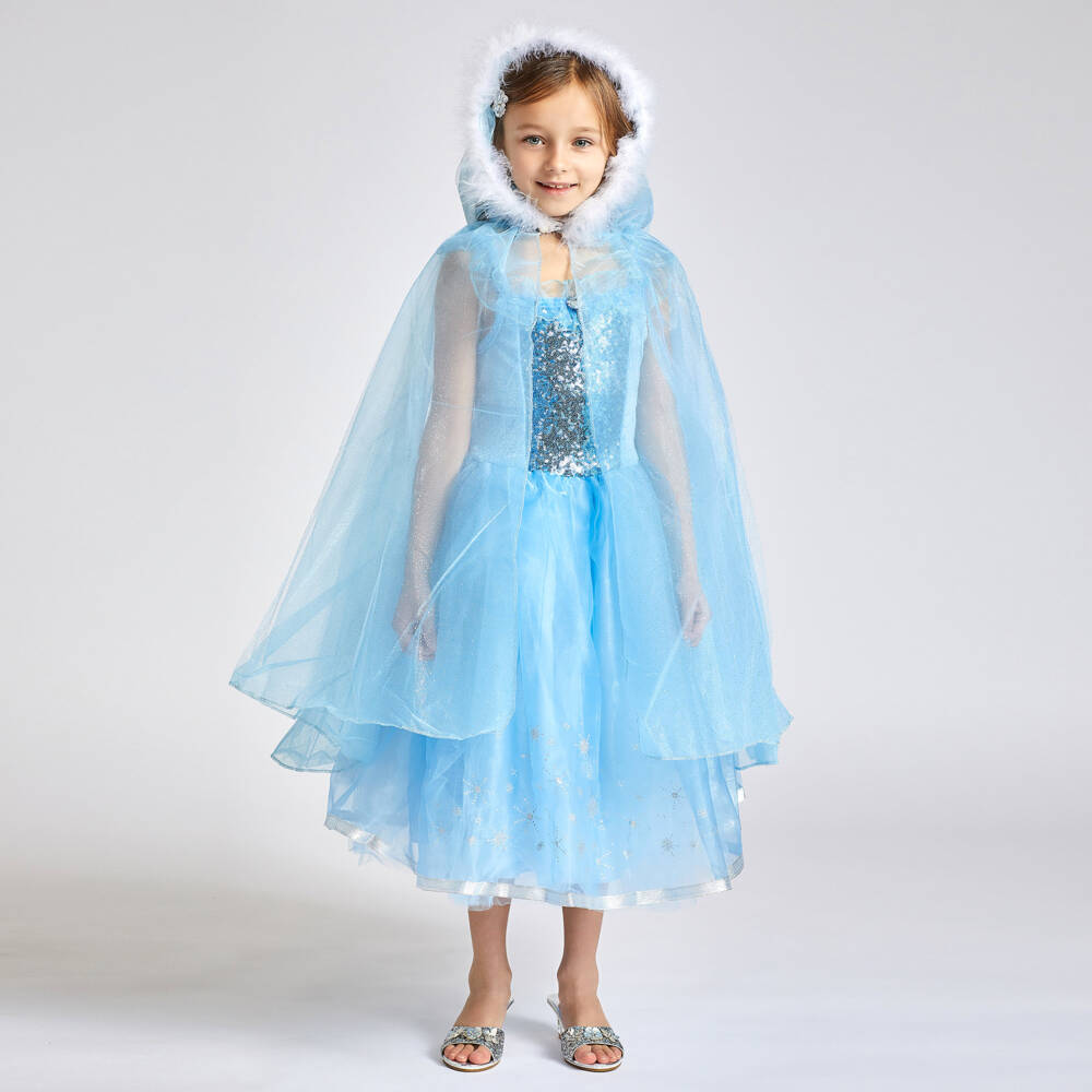 Souza-Girls Blue Ice-Queen Cape | Childrensalon Outlet