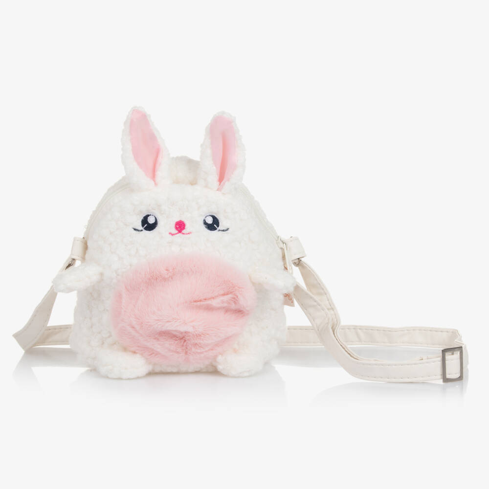 Souza-Girls Cream Bouclé Rabbit Purse | Childrensalon Outlet