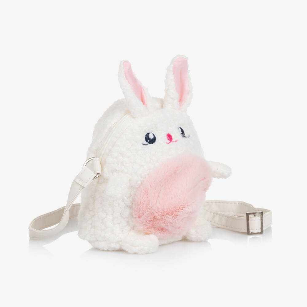 Souza-Girls Cream Bouclé Rabbit Purse | Childrensalon Outlet