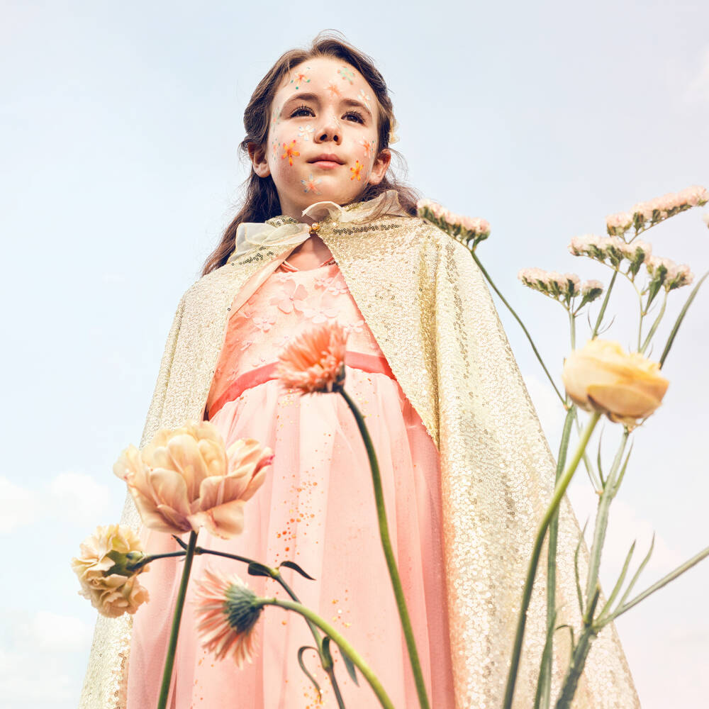 Souza-Girls Gold Sequin Cape Costume | Childrensalon Outlet
