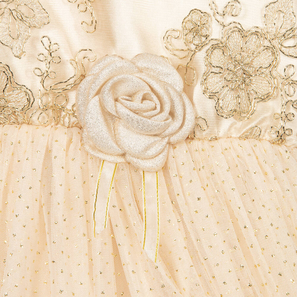 Souza-Girls Gold Tulle Princess Dress | Childrensalon Outlet
