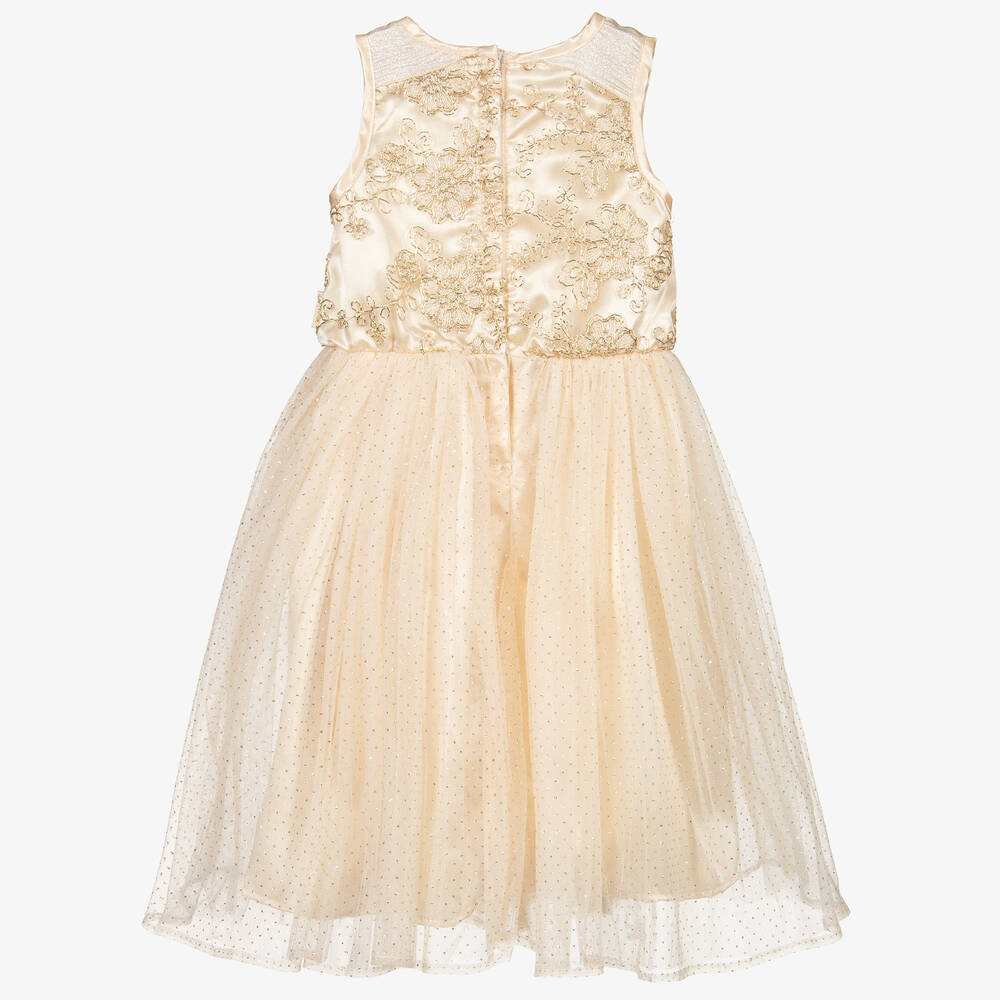 Souza-Girls Gold Tulle Princess Dress | Childrensalon Outlet