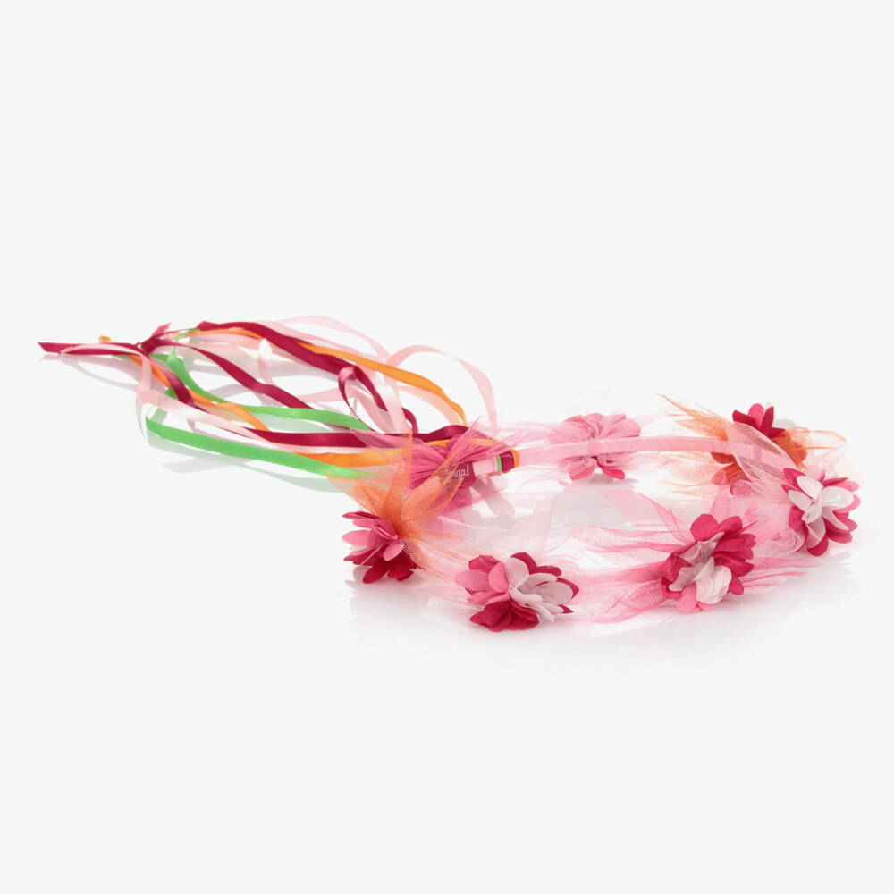Souza-Girls Pink Enchanted Floral Band | Childrensalon Outlet