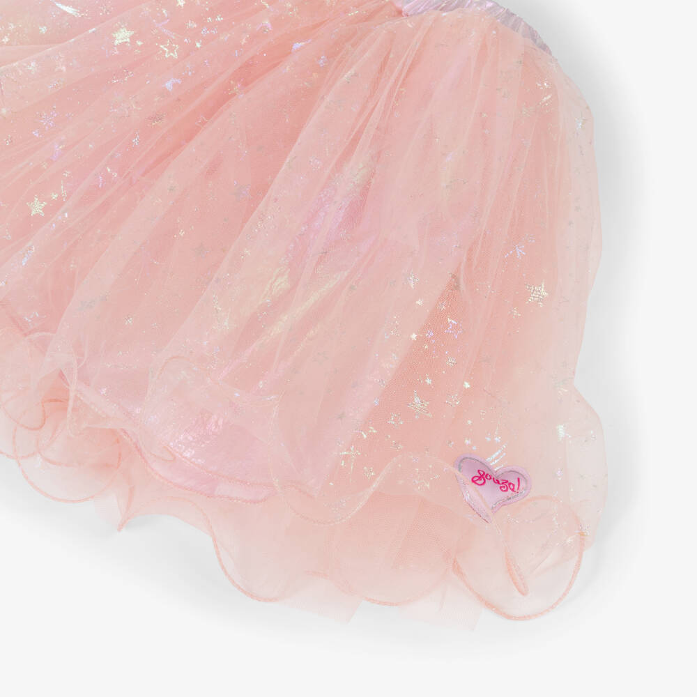 Souza-Girls Pink Tulle Tutu Skirt with Iridescent Star Print | Childrensalon Outlet