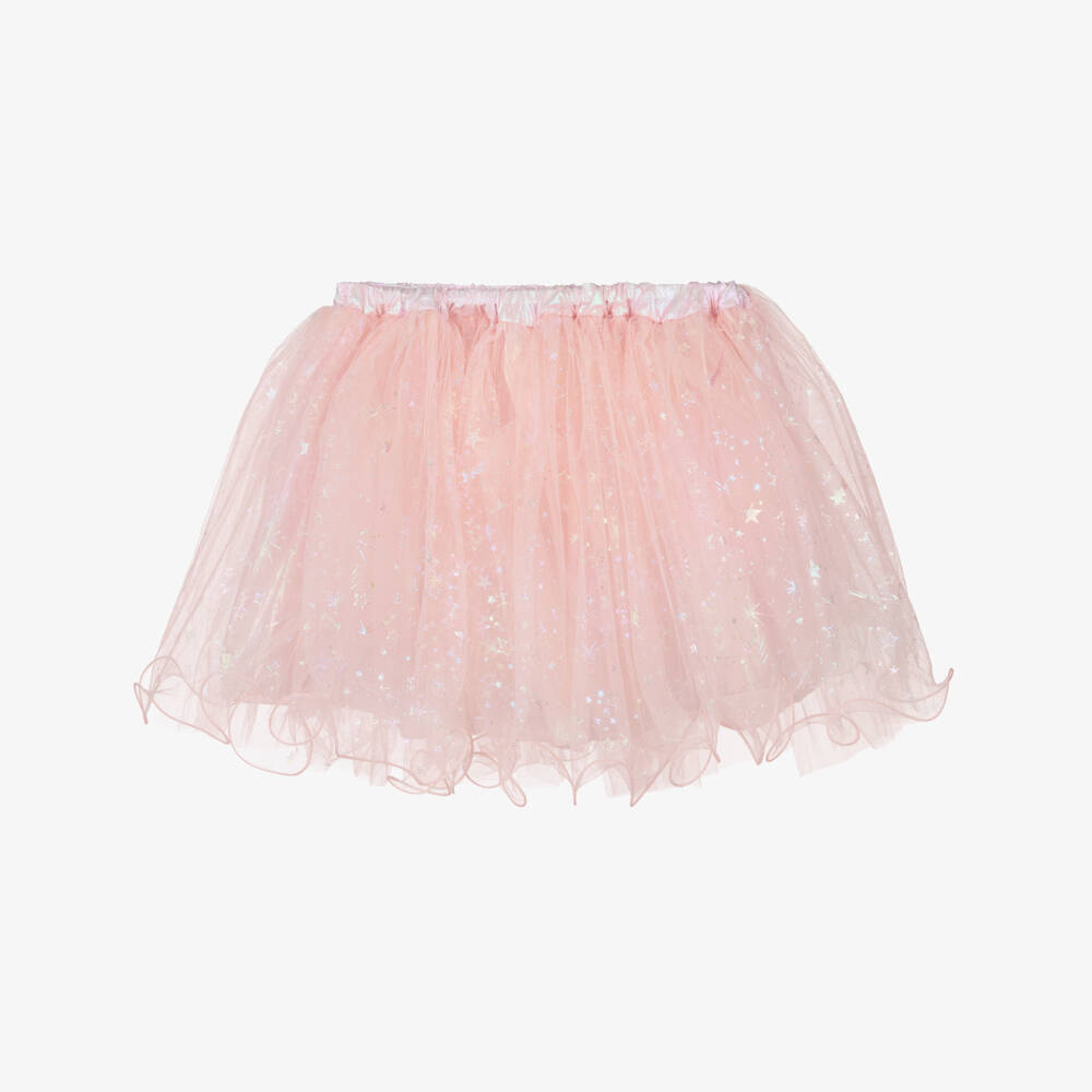 Souza-Girls Pink Tulle Tutu Skirt with Iridescent Star Print | Childrensalon Outlet