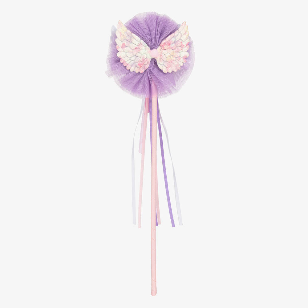 Souza-Girls Purple Tulle Fairy Wings Wand | Childrensalon Outlet