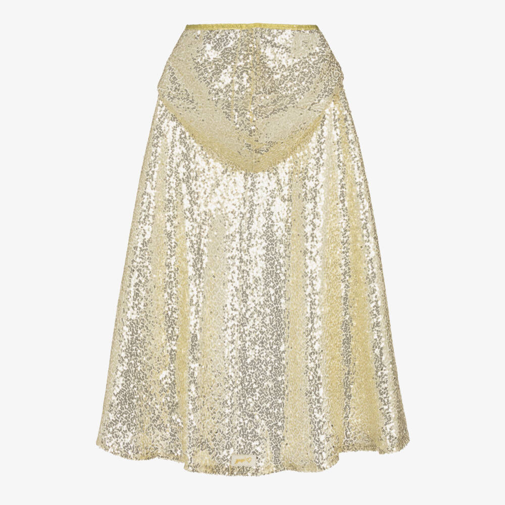 Souza-Girls Sparkling Gold Sequin Cape | Childrensalon Outlet