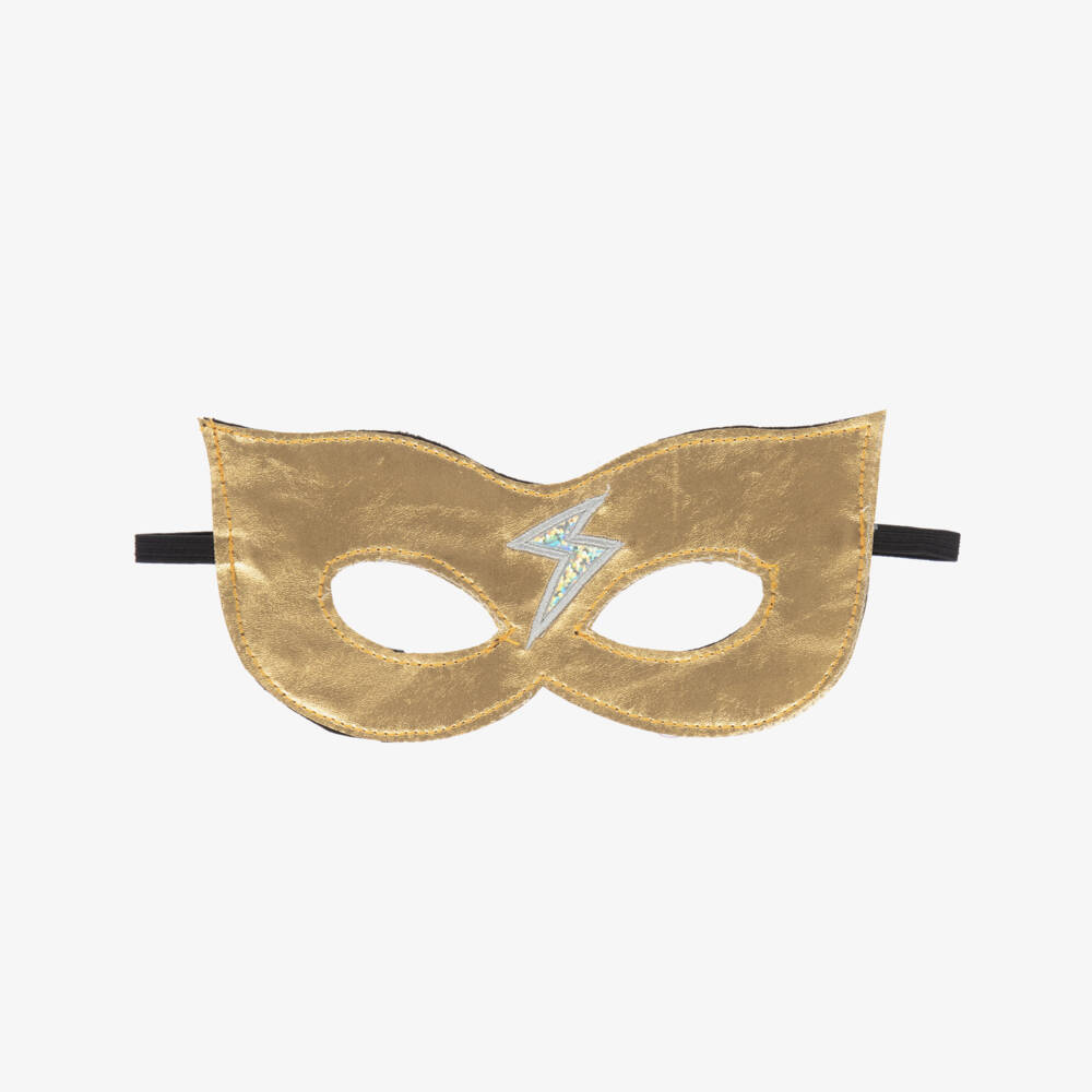 Souza-Metallic Gold Superhero Costume Mask | Childrensalon Outlet