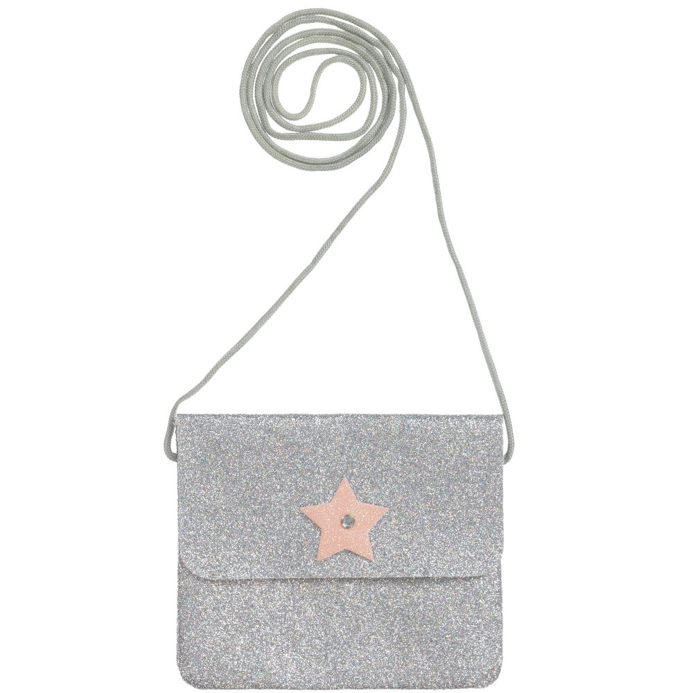 Souza - Silver Glitter Purse (13cm) | Childrensalon