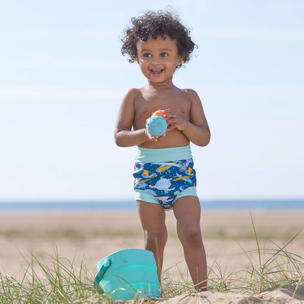 Splash About-Navy Blue Happy Nappy Duo Swim Pants (UPF50+) | Childrensalon Outlet