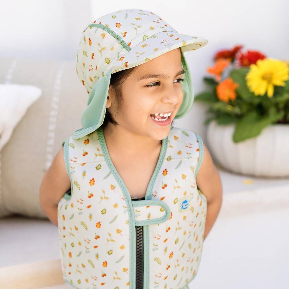 Splash About-White Swim Vest Little Acorns (with Belt) | Childrensalon Outlet