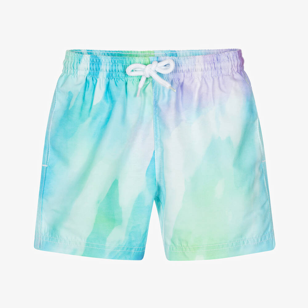 Stella Cove - Boys Blue & Green Ombre Swim Shorts | Childrensalon