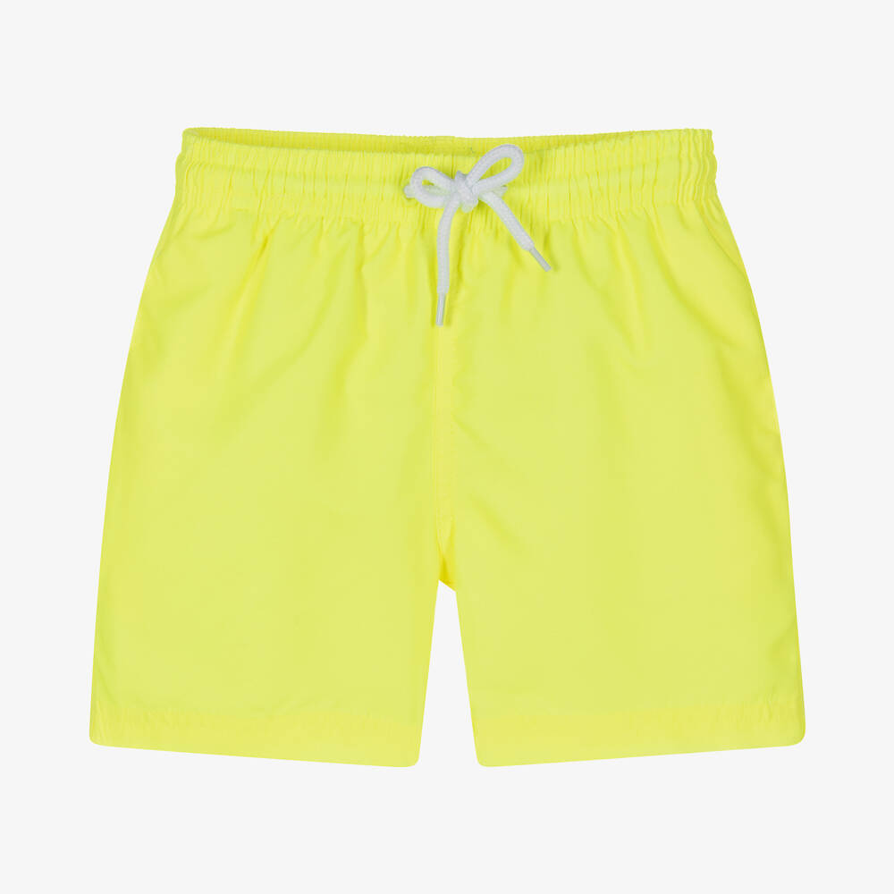 Boys Neon Yellow Swim Shorts