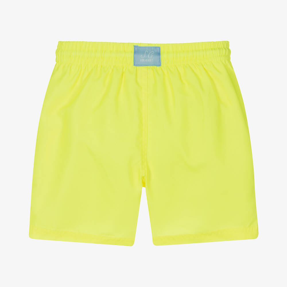 Stella Cove-شورت سباحة لون أصفر نيون للأولاد | Childrensalon Outlet