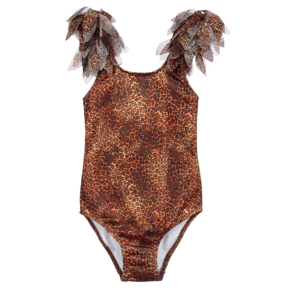 Stella Cove - Brown Cheetah Swimsuit | Childrensalon