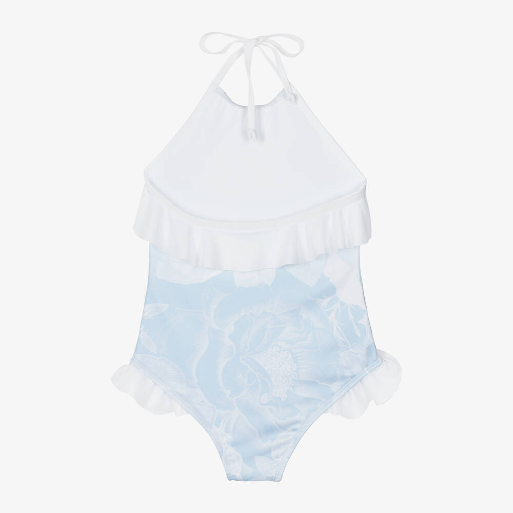 Stella Cove-مايّو بطبعة ورود لون أزرق للبنات | Childrensalon Outlet