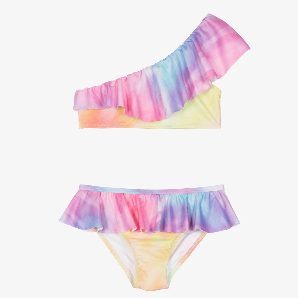 Stella Cove - Violetter Ombré-Bikini mit Rüschen | Childrensalon