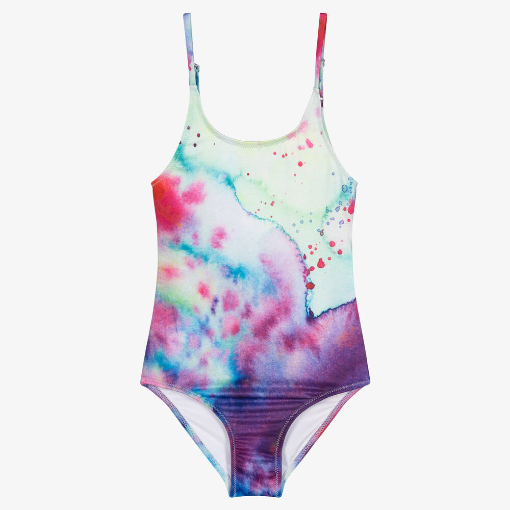 Stella Cove - Girls Purple Tie Dye Swimsuit | Childrensalon