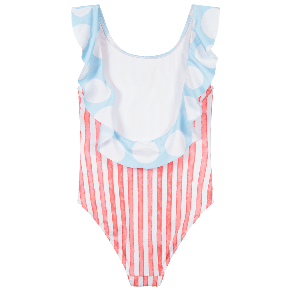 Stella Cove-Girls Red Striped Swimsuit | Childrensalon Outlet