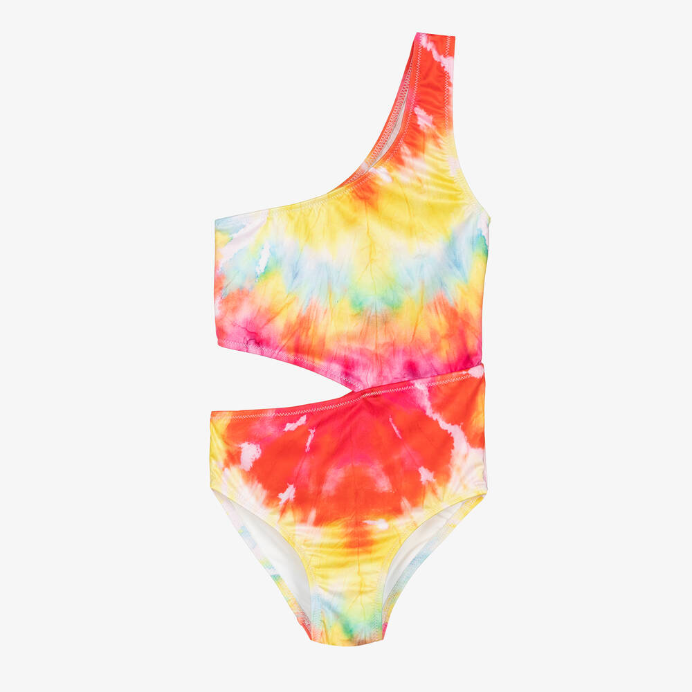 Stella Cove - Girls Red Tie Dye Swimsuit | Childrensalon