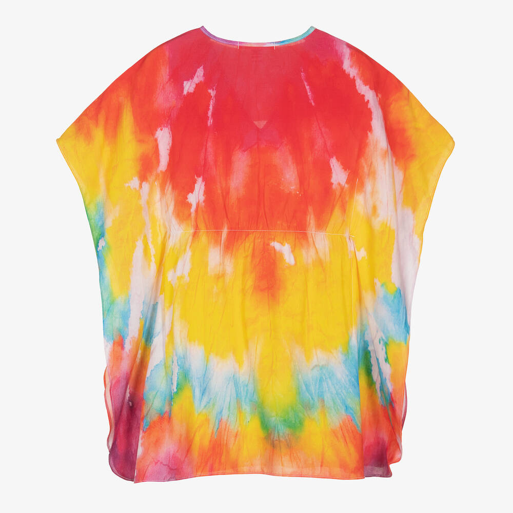 Stella Cove-قفطان لون أحمر وأصفر للبنات | Childrensalon Outlet