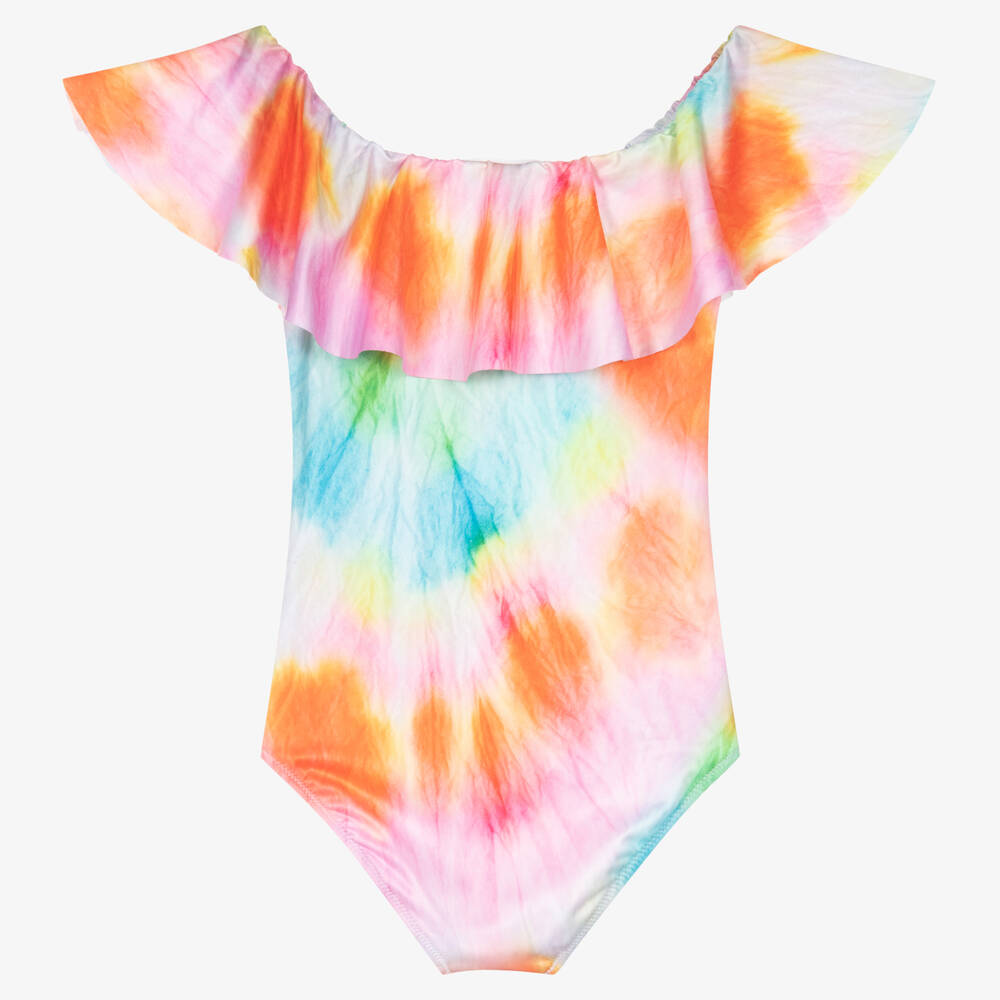 Stella Cove Girls Tie Dye Ruffle Swimsuit Childrensalon Outlet