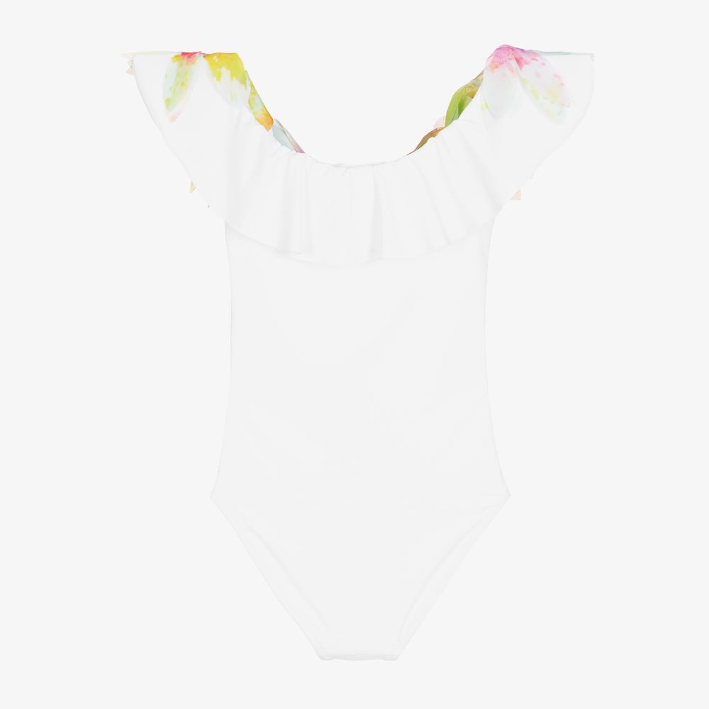 Stella Cove-مايّو لون أبيض للبنات | Childrensalon Outlet