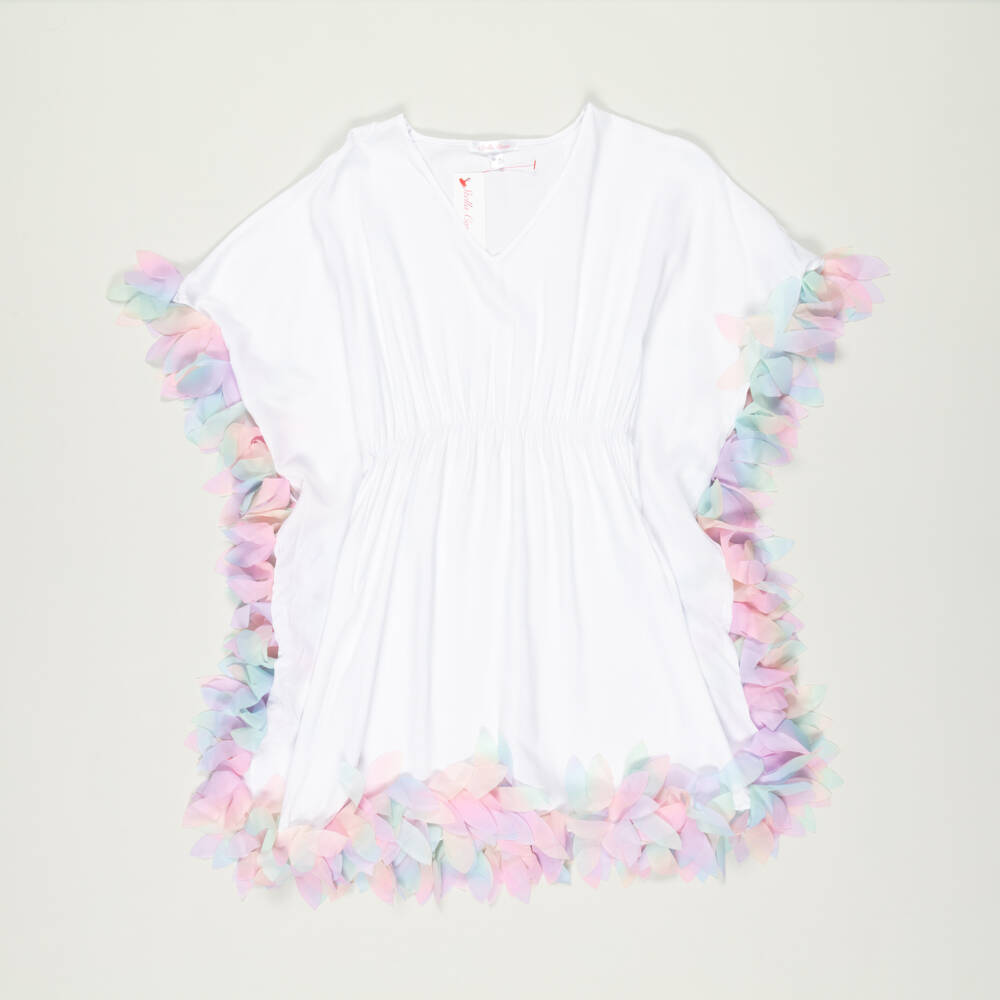 Stella Cove-Preloved Girls White & Pastel Petals Kaftan (10 years) | Childrensalon Outlet