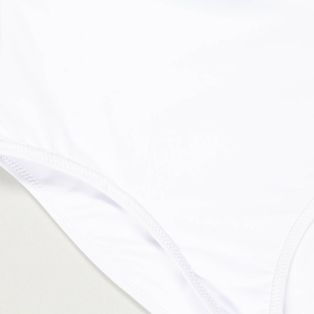 Stella Cove-Preloved Girls White Pom-Pom Swimsuit (12 years) | Childrensalon Outlet