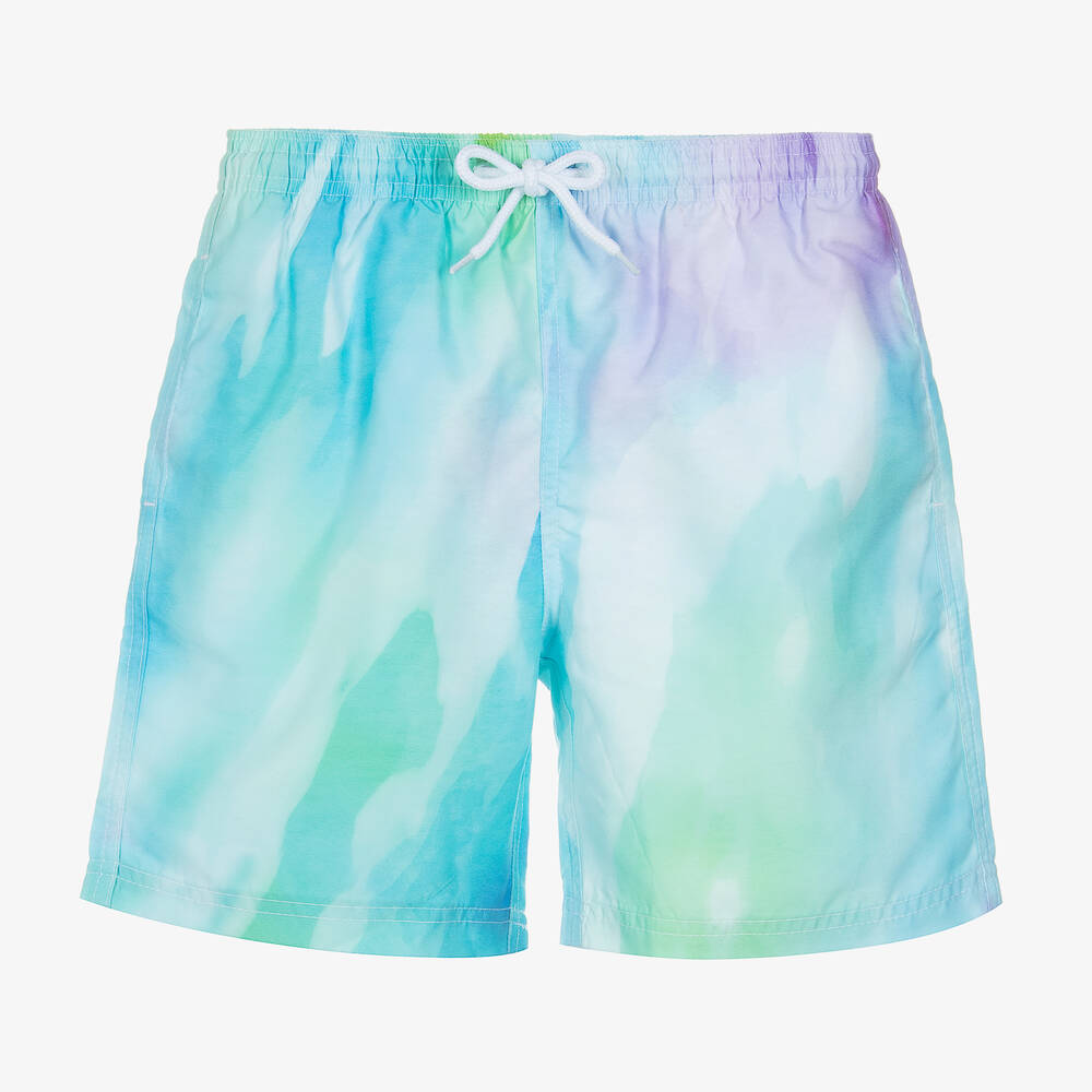Stella Cove - Teen Boys Blue & Green Swim Shorts | Childrensalon