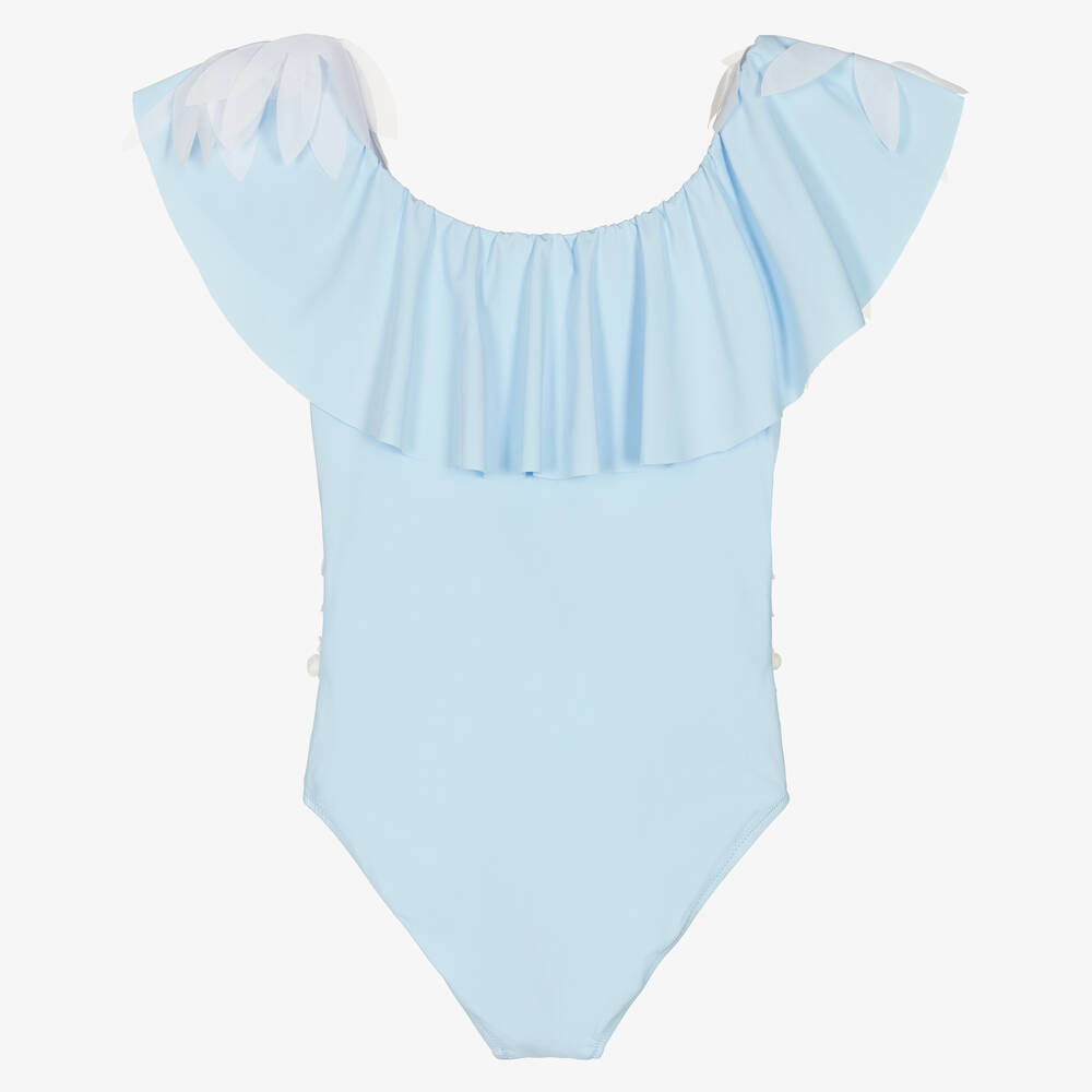 Stella Cove - Teen Girls Blue & White Swimsuit | Childrensalon Outlet