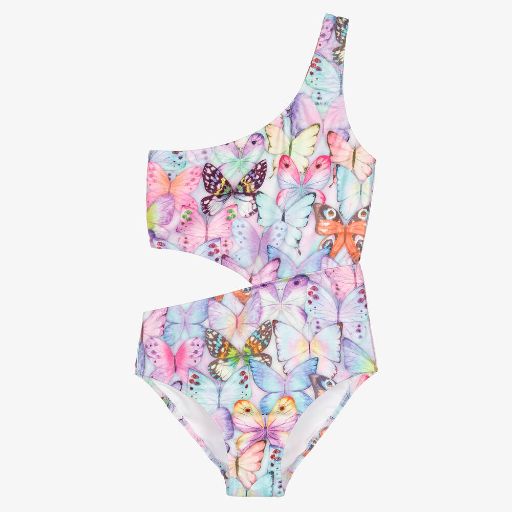 Stella Cove - Teen Girls Colourful Butterfly Swimsuit | Childrensalon