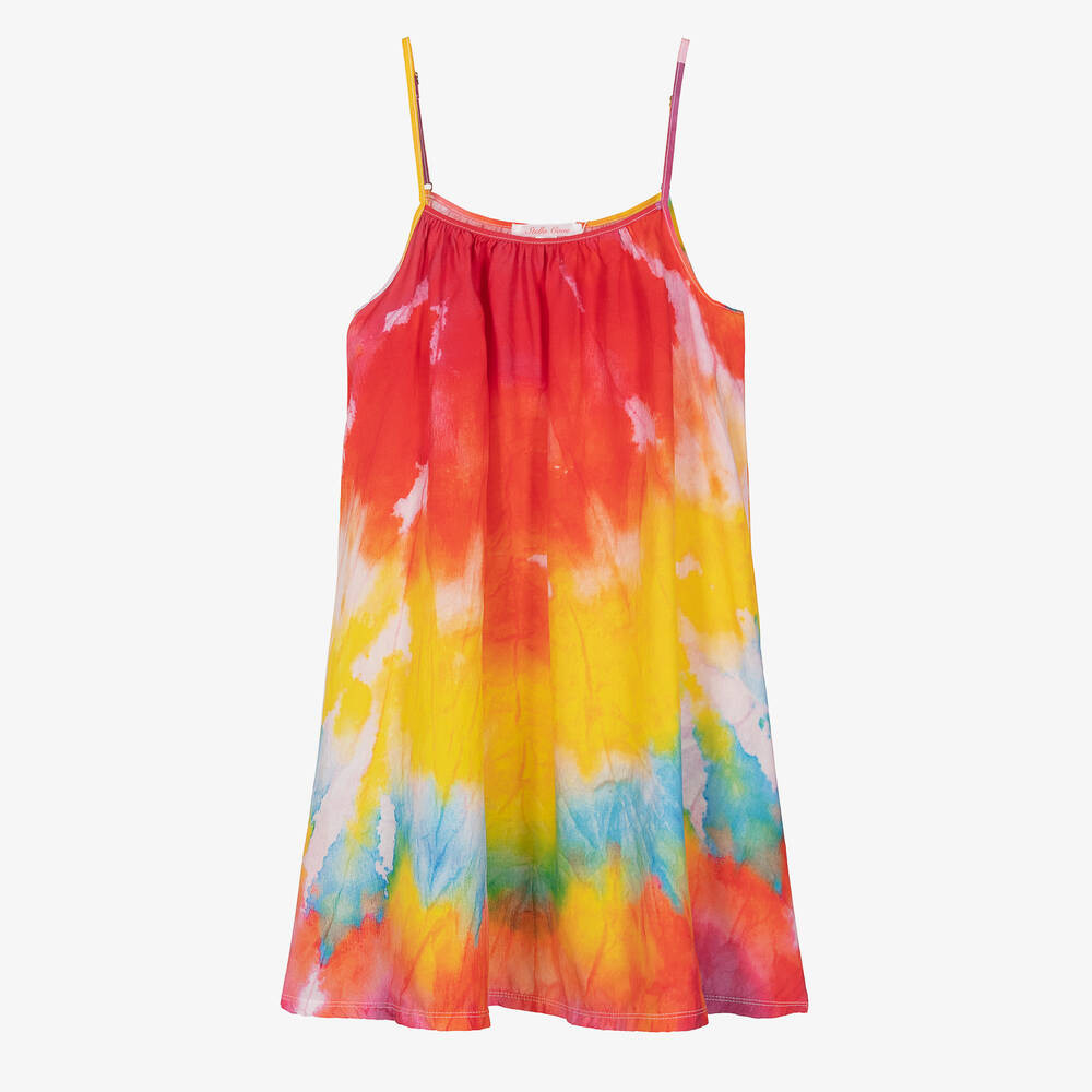 Stella Cove - Разноцветное пляжное платье с эффектом тай-дай | Childrensalon
