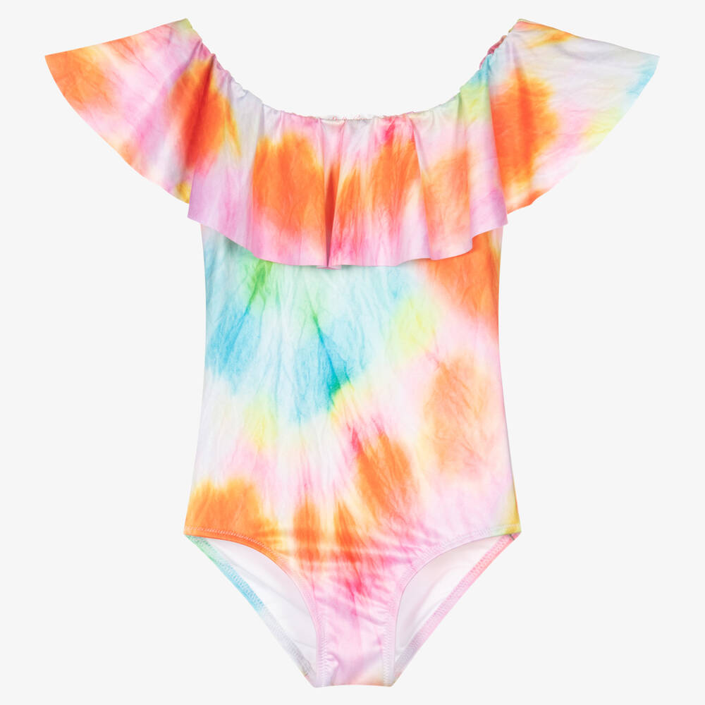 Stella Cove - Teen Girls Orange Tie-Dye Swimsuit | Childrensalon