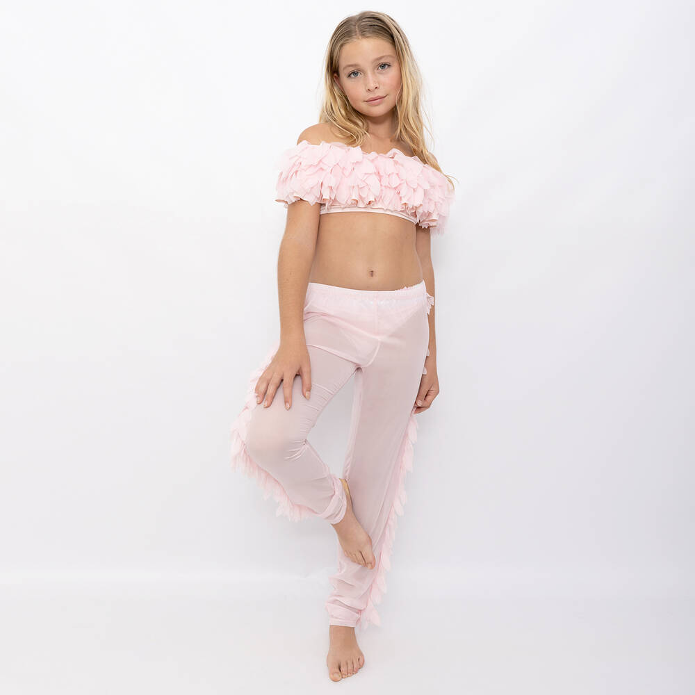 pink teen Stella Cove - Teen Girls Pink Petals & Sequins Bikini | Childrensalon Outlet