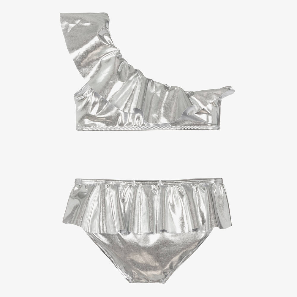 Stella Cove-Teen Girls Silver One Shoulder Bikini | Childrensalon Outlet
