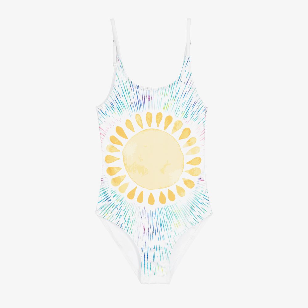 Stella Cove - White Sun Rays Swimsuit | Childrensalon