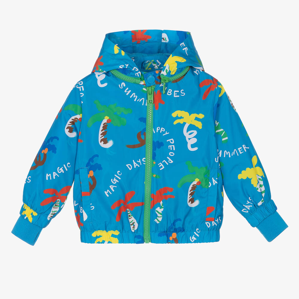 Stella McCartney Kids - Blaue Babyjacke mit Bäumen (J) | Childrensalon