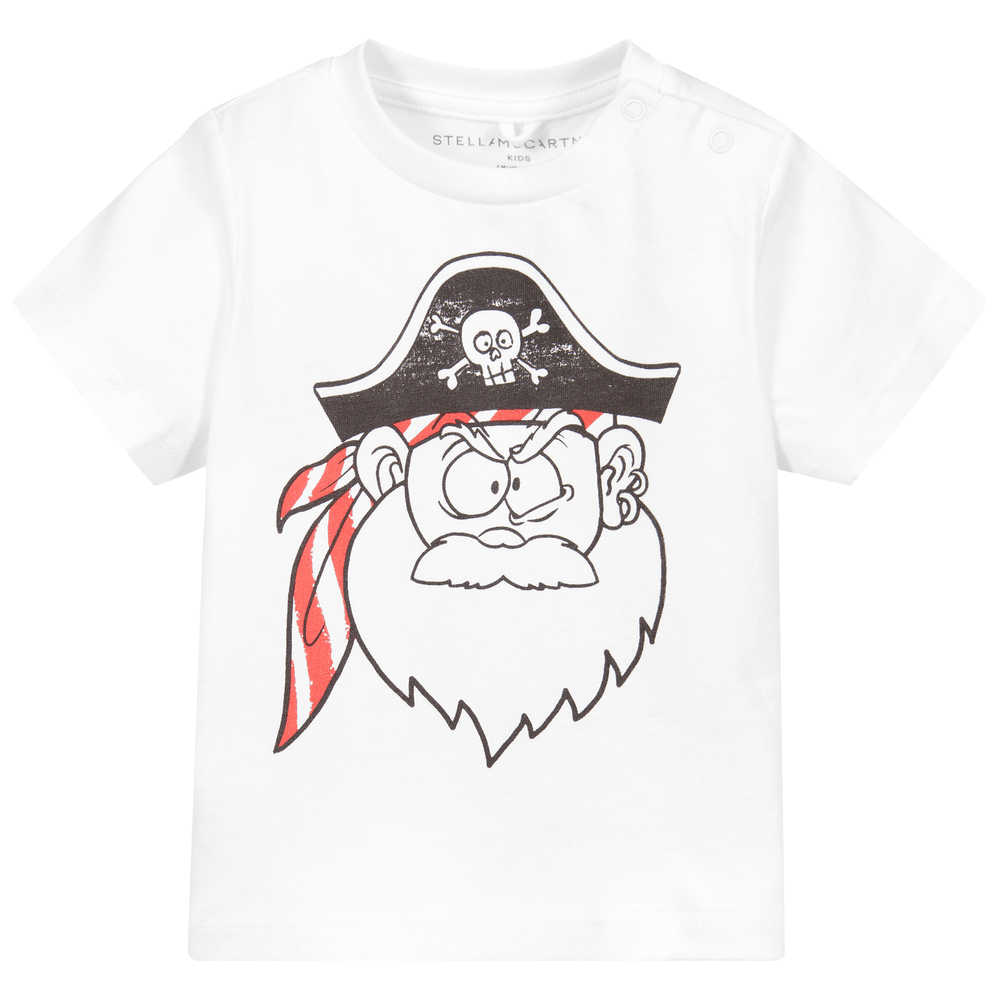 Stella McCartney Kids - Baumwoll-T-Shirt mit Piraten-Print für Babys | Childrensalon