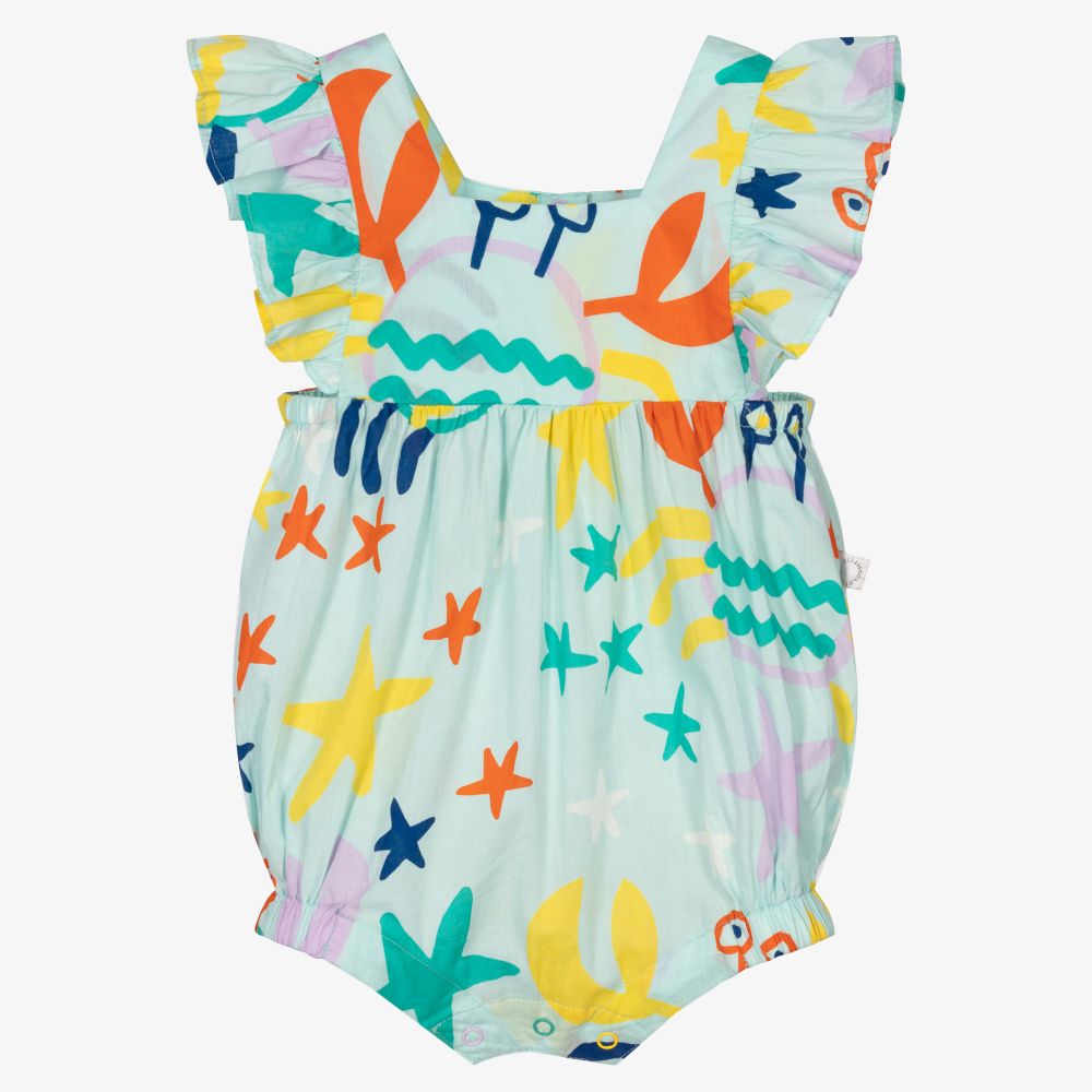 Stella McCartney Kids - Baby Girls Blue Crab Shortie  | Childrensalon