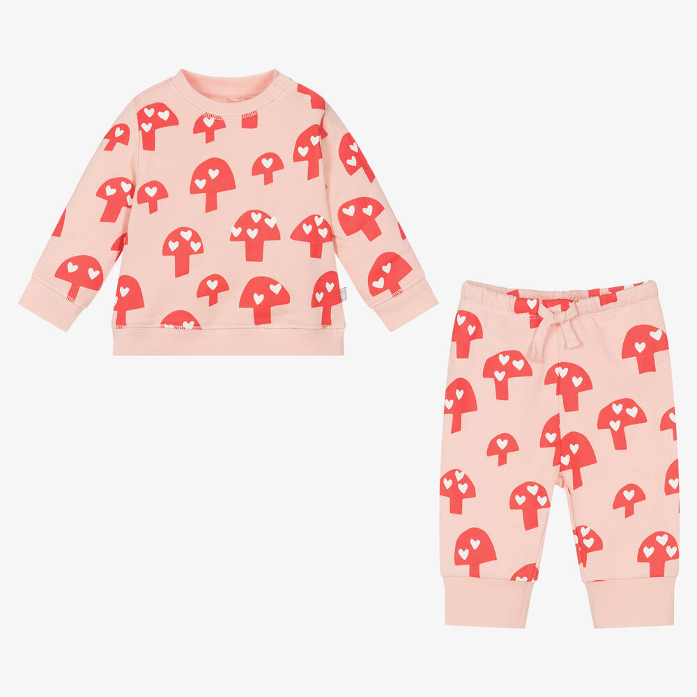Stella McCartney Kids-Baby Girls Cotton Tracksuit | Childrensalon Outlet