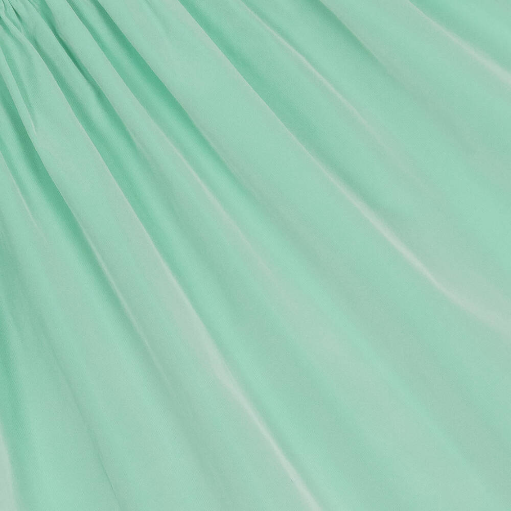 Stella McCartney Kids-Baby Girls Green Frilled Taffeta Dress | Childrensalon Outlet