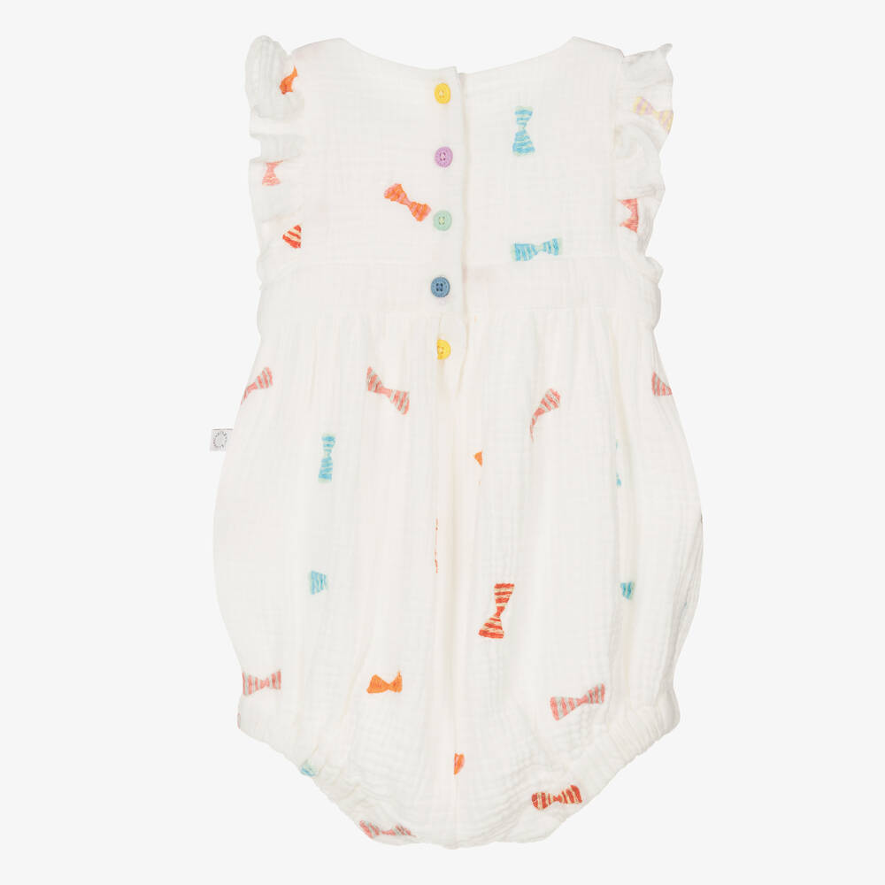 Stella McCartney Kids-Baby Girls Ivory Cotton Shortie | Childrensalon Outlet